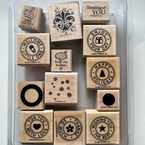 Stampin Up wooden stamps